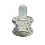 Sphatik-Lingam-With-German-Silver-Base-4.-by-5.5-Inches-492-Grams-MP-C.jpg
