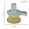 Sphatik Lingam With Opal Base 3.75 Inches - 508 Gm