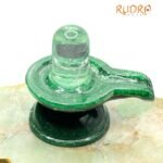 Sphatik Lingam With Green Jade Base 3 Inches - 261 Grams