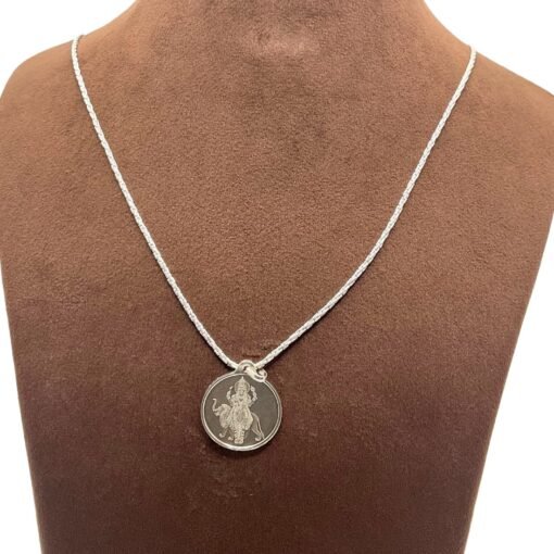 Budha Silver Locket Yantra Silver With Chain