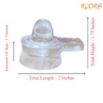 Certified Sphatik Shivling - 1.75 Inches - (58 Gram)