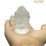 Crystal Buddha Head -95 Gram ( 2.50 Inches )