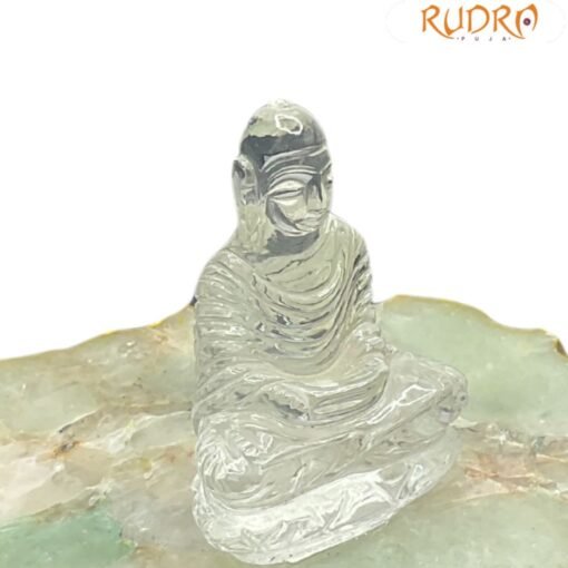 Crystal Buddha Idol - 64 Grams (2.50 Inches ) - Image 3