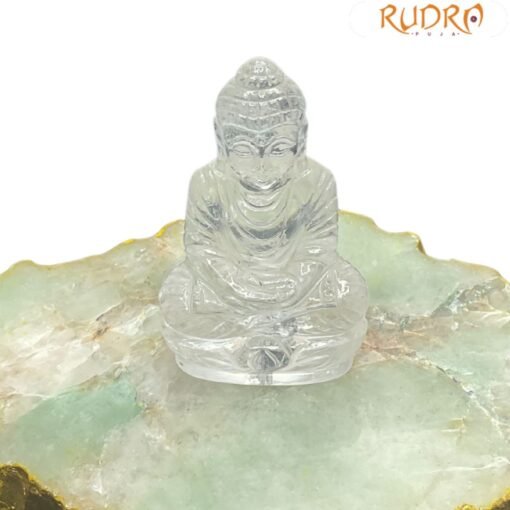 Crystal Buddha Idol - 98 Grams ( 3 Inches ) - Image 2