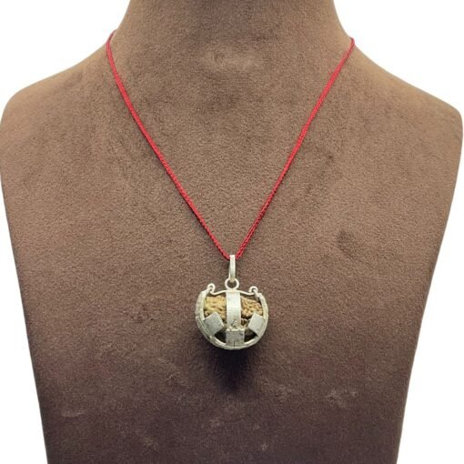 Ek Mukhi Rudraksha With Silver Capping (26.90 Mm)