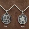 Durga Bisa Silver Locket Yantra With Silver Chain