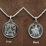 Durga Bisa Silver Locket Yantra With Silver Chain