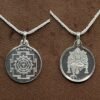 Matangi Silver Locket Yantra With Silver Chain