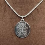 Mahalaxmi Silver Locket Yantra With Silver Chain