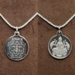 Mahalaxmi Silver Locket Yantra With Silver Chain