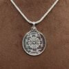 Raja Shyamala Devi Silver Locket Yantra With Silver Chain