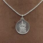 Raja Shyamala Devi Silver Locket Yantra With Silver Chain