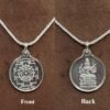 Raja Shyamala Devi Silver Locket Yantra With Silver Chain