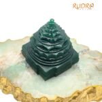 Green Jade Margaz Shree Yantra 2.75 Inches - 335 Grams