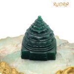 Green Jade Margaz Shree Yantra 2.75 Inches - 335 Grams