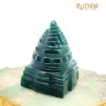 Green Jade Margaz Shree Yantra 3.25 Inches - 320 Grams