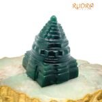 Green Jade Margaz Shree Yantra 3.25 Inches - 320 Grams