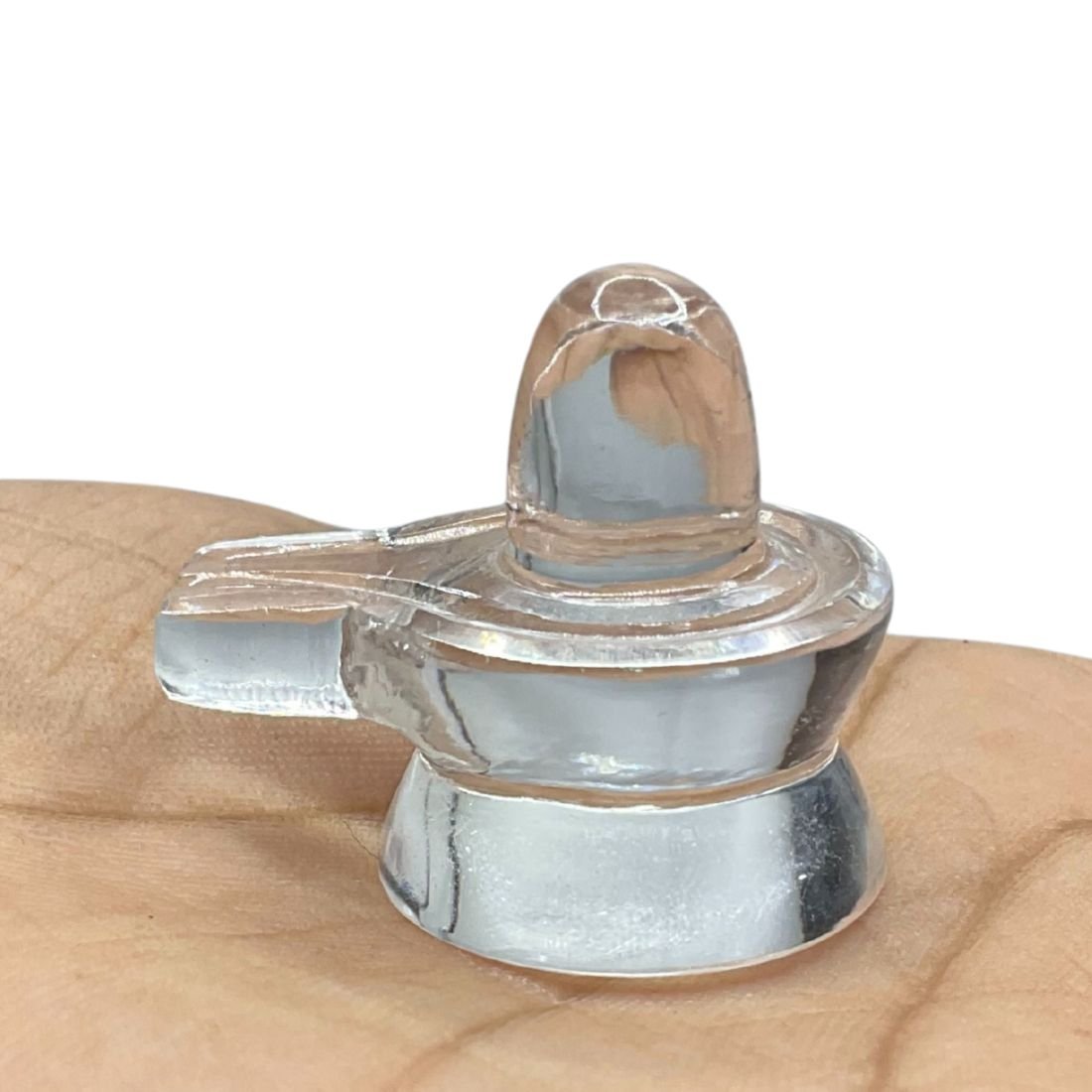 Lab Certified Sphatik Shivling - 1 Inches - (15 Gram ) 1 Lab Certified Sphatik Shivling - 1 Inches - (15 Gram )