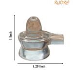 Lab Certified Sphatik Shivling - 1 Inches - (15 Gram ) 6 Lab Certified Sphatik Shivling - 1 Inches - (15 Gram )