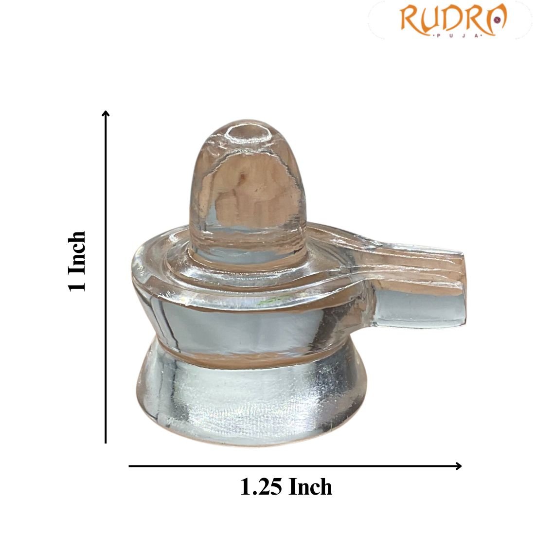 Lab Certified Sphatik Shivling - 1 Inches - (15 Gram ) 3 Lab Certified Sphatik Shivling - 1 Inches - (15 Gram )