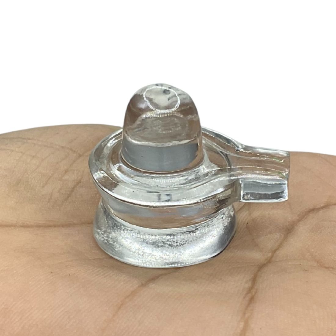 Rudrapuja Lab Certified Sphatik Shivling Small - 1 Inches - ( 18 Gram ) 1 Lab Certified Sphatik Shivling - 1 Inches - ( 18 Gram )