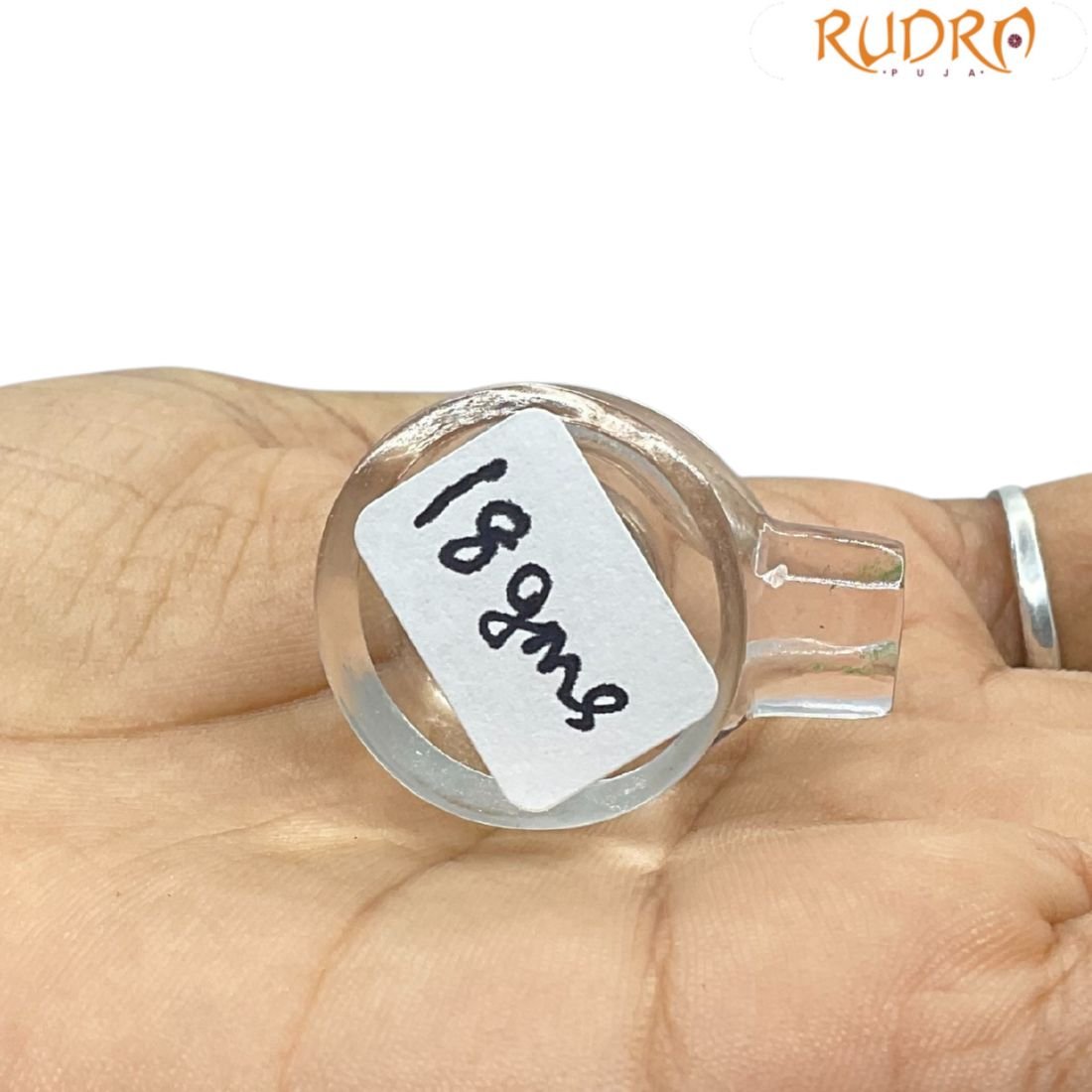 Rudrapuja Lab Certified Sphatik Shivling Small - 1 Inches - ( 18 Gram ) 5 Lab Certified Sphatik Shivling - 1 Inches - ( 18 Gram )