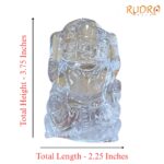Lord Kartikeya Sphatik Idol 3.75 Inches 282 Grams