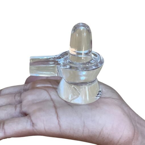 Natural Sphatik Shivling - ( 128 Gram ) - 2.5 Inches