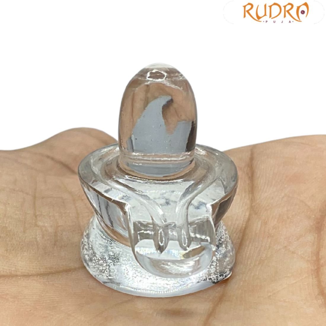 Natural Sphatik Shivling For Home Puja - (16 Gram ) - 1.25 Inch 2 Natural Sphatik Shivling - (16 Gram ) - 1.25 Inch