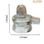 Natural Sphatik Shivling For Home Puja - (16 Gram ) - 1.25 Inch 6 Natural Sphatik Shivling - (16 Gram ) - 1.25 Inch