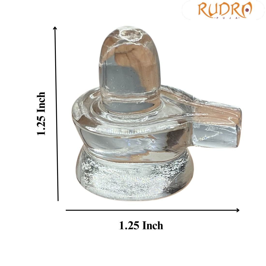 Natural Sphatik Shivling For Home Puja - (16 Gram ) - 1.25 Inch 3 Natural Sphatik Shivling - (16 Gram ) - 1.25 Inch