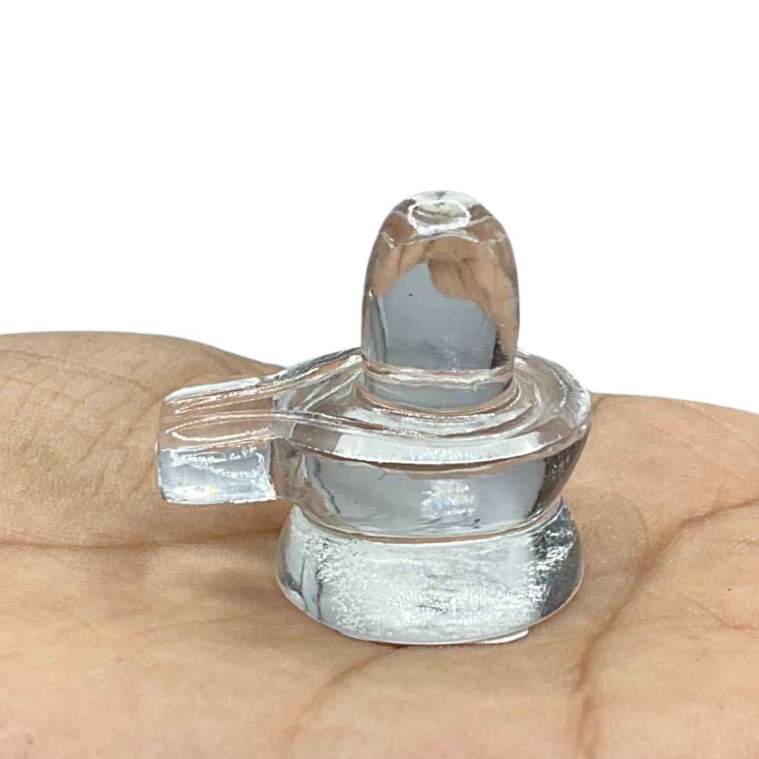 Natural Sphatik Shivling For Home Puja - (16 Gram ) - 1.25 Inch 1 Natural Sphatik Shivling - (16 Gram ) - 1.25 Inch