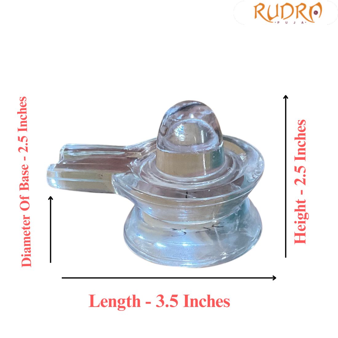Natural Sphatik Shivling - 2.5 Inches - (270 Gram)