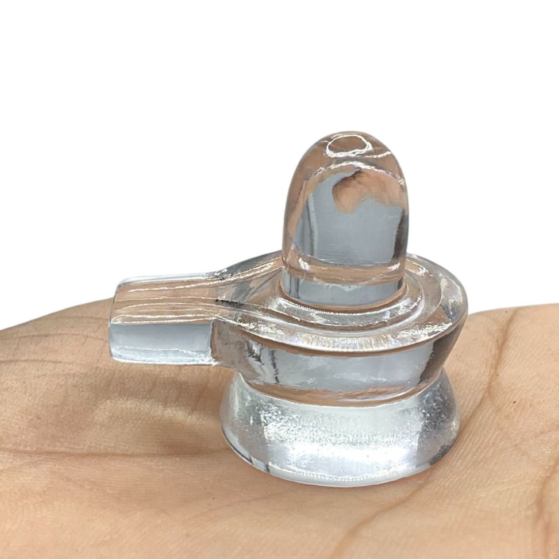 Natural Sphatik Shivling - ( 21 Gram ) - 1.25 Inches 1 Natural Sphatik Shivling - ( 21 Gram ) - 1.25 Inches