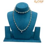 Plain Sphatik Mala with Silver Capping 8 MM