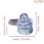 Pure Sphatik Shivling - 2.25 Inches - (160 Gram)