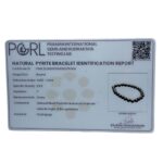 Pyrite Bracelet certi