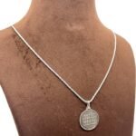 Rahu Silver Locket Yantra With Silver Chain