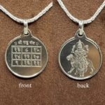 Rahu Silver Locket Yantra With Silver Chain