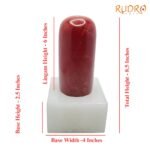 Red-Jasper-Lingam-With-White-Quartz-Base-8.5-Inches-3077-Grams-Fp-C.jpg