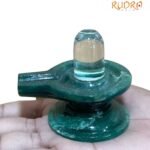 Sphatik Lingam With Green Jade Base 130 Gm