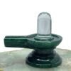 Sphatik Lingam With Green Jade Base - ( 2.75 Inches ) - 160 Gram 28 Sphatik Lingam With Green Jade Base - ( 2.75 Inches ) - 160 Gram