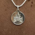 Tripura Sundari Silver Locket Yantra With Silver Chain