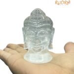 Crystal Buddha Head - 127 Gram ( 2.75 Inches )