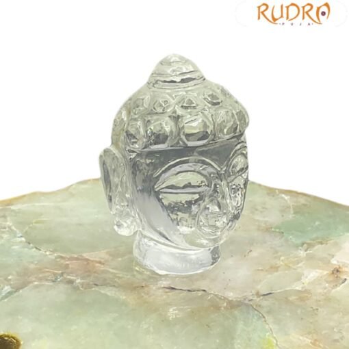 Crystal Buddha Head - 98 Gram ( 2.50 Inches )