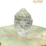 Crystal Buddha Head - 98 Gram ( 2.50 Inches )