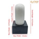 White-Quartz-Lingam-With-Black-Jade-Base-8.25-Inches-3125-Grams-Sp-C.jpg