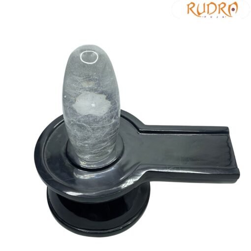 Sphatik Lingam With Black Jade Base 9.75 Inches 5757 Grams