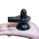 Black Jade Shivalingam - 2.5 Inches - (144 Grams )