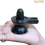 Black Jade Shivalingam - 2.5 Inches - (144 Grams )